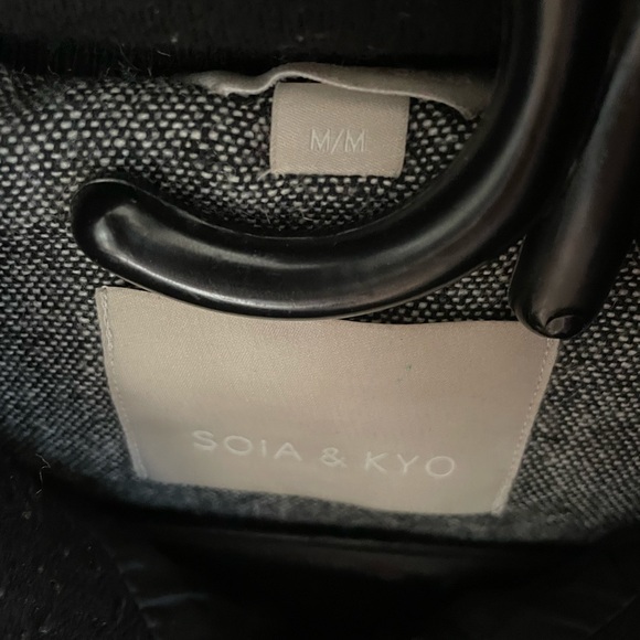 Soia & Kyo Zafina black wool down jacket - Picture 3 of 6